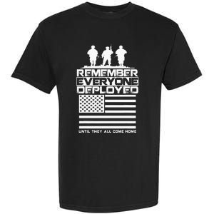 Remember Everyone Deployed R.E.D. Red Friday Military Garment-Dyed Heavyweight T-Shirt