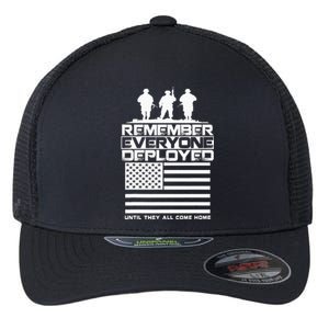 Remember Everyone Deployed R.E.D. Red Friday Military Flexfit Unipanel Trucker Cap