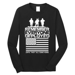 Remember Everyone Deployed R.E.D. Red Friday Military Long Sleeve Shirt