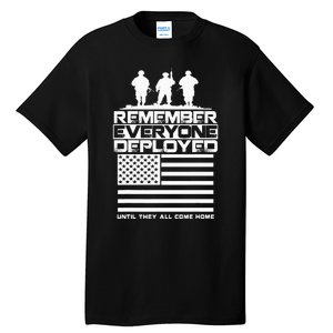 Remember Everyone Deployed R.E.D. Red Friday Military Tall T-Shirt