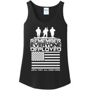 Remember Everyone Deployed R.E.D. Red Friday Military Ladies Essential Tank