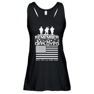 Remember Everyone Deployed R.E.D. Red Friday Military Ladies Essential Flowy Tank