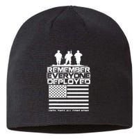 Remember Everyone Deployed R.E.D. Red Friday Military Sustainable Beanie