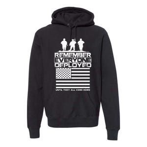 Remember Everyone Deployed R.E.D. Red Friday Military Premium Hoodie