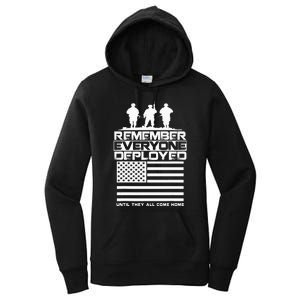 Remember Everyone Deployed R.E.D. Red Friday Military Women's Pullover Hoodie