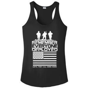 Remember Everyone Deployed R.E.D. Red Friday Military Ladies PosiCharge Competitor Racerback Tank