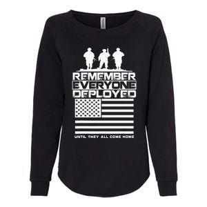 Remember Everyone Deployed R.E.D. Red Friday Military Womens California Wash Sweatshirt