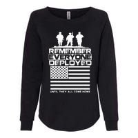 Remember Everyone Deployed R.E.D. Red Friday Military Womens California Wash Sweatshirt