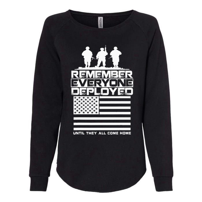 Remember Everyone Deployed R.E.D. Red Friday Military Womens California Wash Sweatshirt