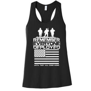 Remember Everyone Deployed R.E.D. Red Friday Military Women's Racerback Tank