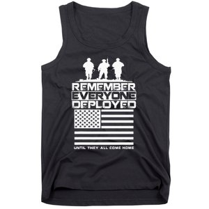 Remember Everyone Deployed R.E.D. Red Friday Military Tank Top