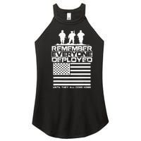 Remember Everyone Deployed R.E.D. Red Friday Military Women's Perfect Tri Rocker Tank