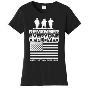 Remember Everyone Deployed R.E.D. Red Friday Military Women's T-Shirt