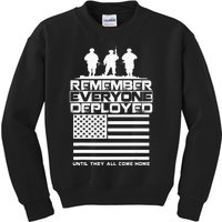 Remember Everyone Deployed R.E.D. Red Friday Military Kids Sweatshirt