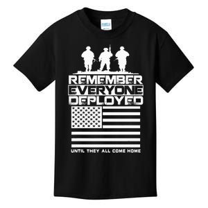 Remember Everyone Deployed R.E.D. Red Friday Military Kids T-Shirt