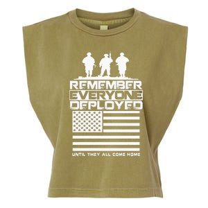 Remember Everyone Deployed R.E.D. Red Friday Military Garment-Dyed Women's Muscle Tee