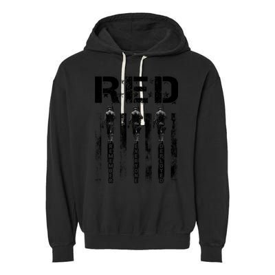 Remember Everyone Deployed RED Friday Garment-Dyed Fleece Hoodie