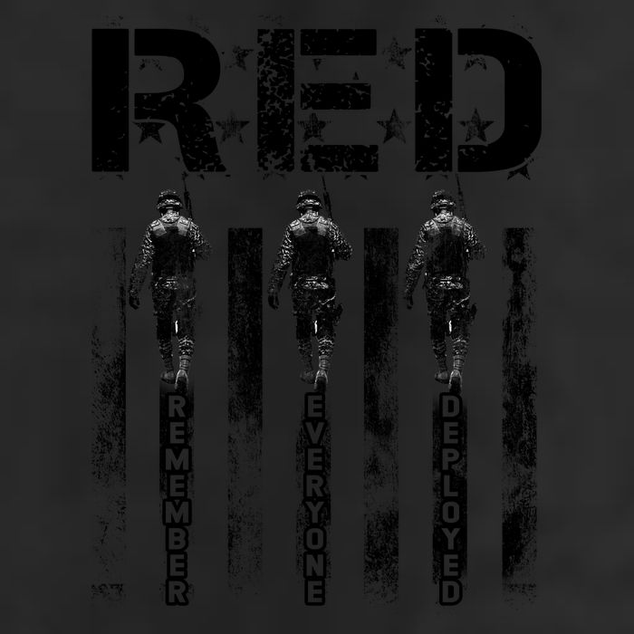 Remember Everyone Deployed RED Friday Garment-Dyed Fleece Hoodie