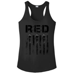 Remember Everyone Deployed RED Friday Ladies PosiCharge Competitor Racerback Tank