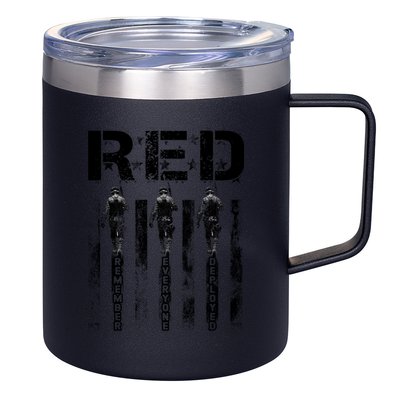 Remember Everyone Deployed RED Friday 12oz Stainless Steel Coffee Mug
