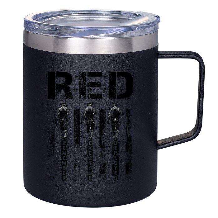 Remember Everyone Deployed RED Friday 12oz Stainless Steel Coffee Mug