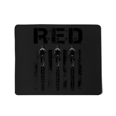 Remember Everyone Deployed RED Friday Mousepad