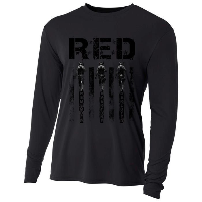 Remember Everyone Deployed RED Friday Cooling Performance Long Sleeve Crew