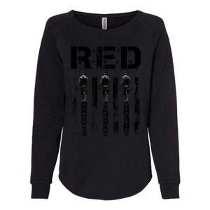 Remember Everyone Deployed RED Friday Womens California Wash Sweatshirt