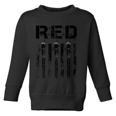 Remember Everyone Deployed RED Friday Toddler Sweatshirt