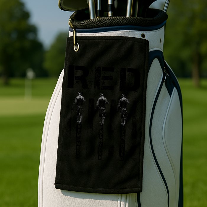 Remember Everyone Deployed RED Friday Golf Towel