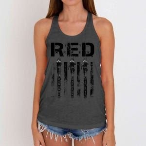 Remember Everyone Deployed RED Friday Women's Knotted Racerback Tank