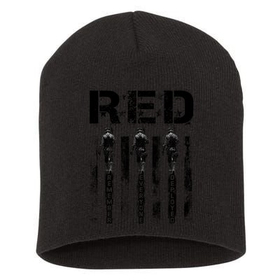 Remember Everyone Deployed RED Friday Short Acrylic Beanie