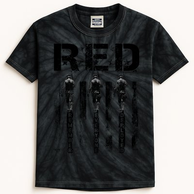 Remember Everyone Deployed RED Friday Kids Tie-Dye T-Shirt
