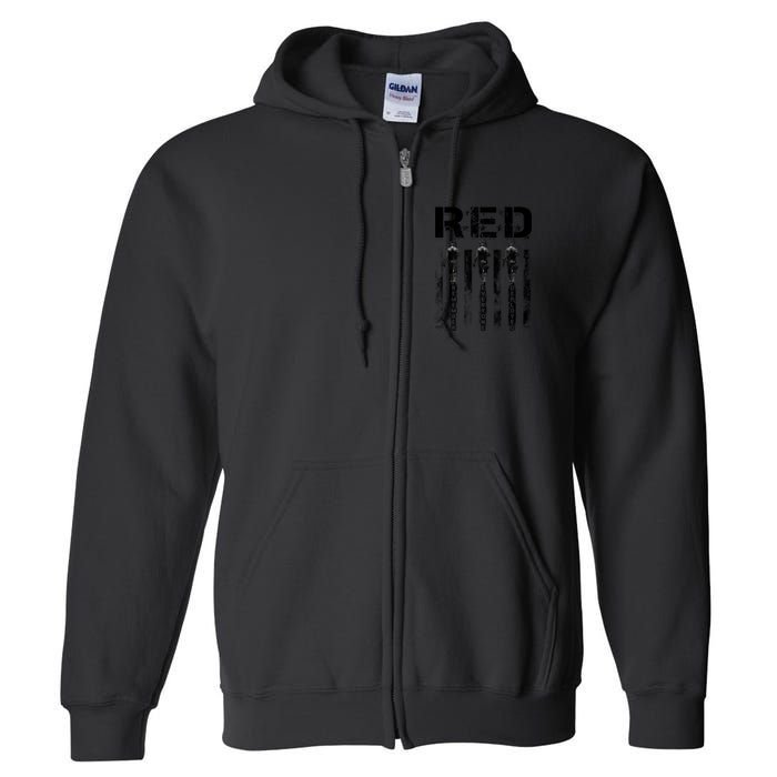 Remember Everyone Deployed RED Friday Full Zip Hoodie