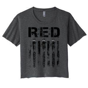 Remember Everyone Deployed RED Friday Women's Crop Top Tee