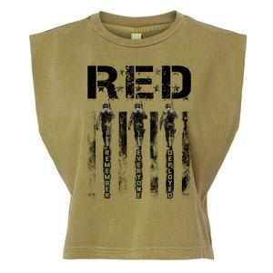 Remember Everyone Deployed RED Friday Garment-Dyed Women's Muscle Tee