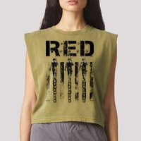 Remember Everyone Deployed RED Friday Garment-Dyed Women's Muscle Tee
