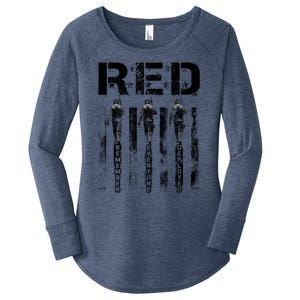 Remember Everyone Deployed RED Friday Women's Perfect Tri Tunic Long Sleeve Shirt