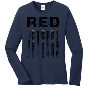 Remember Everyone Deployed RED Friday Ladies Long Sleeve Shirt