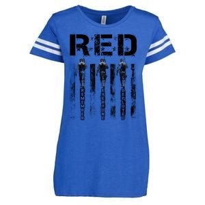 Remember Everyone Deployed RED Friday Enza Ladies Jersey Football T-Shirt