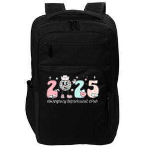 Retro Emergency Department Happy New Year 2025 Er Crew Nurse Impact Tech Backpack