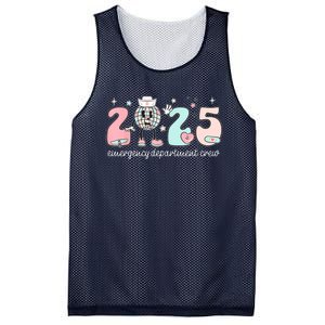 Retro Emergency Department Happy New Year 2025 Er Crew Nurse Mesh Reversible Basketball Jersey Tank