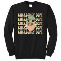 Retro Emergency Department St Patrick's Day Funny ER ED Nurse RN Teach Sweatshirt