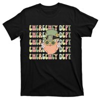 Retro Emergency Department St Patrick's Day Funny ER ED Nurse RN Teach T-Shirt