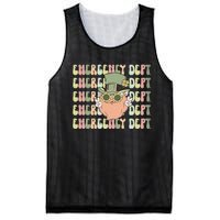 Retro Emergency Department St Patrick's Day Funny ER ED Nurse RN Teach Mesh Reversible Basketball Jersey Tank