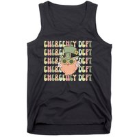 Retro Emergency Department St Patrick's Day Funny ER ED Nurse RN Teach Tank Top