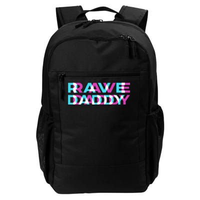 Rave Edm Daddy Music Festival Father Optical Trippy Illusion Daily Commute Backpack