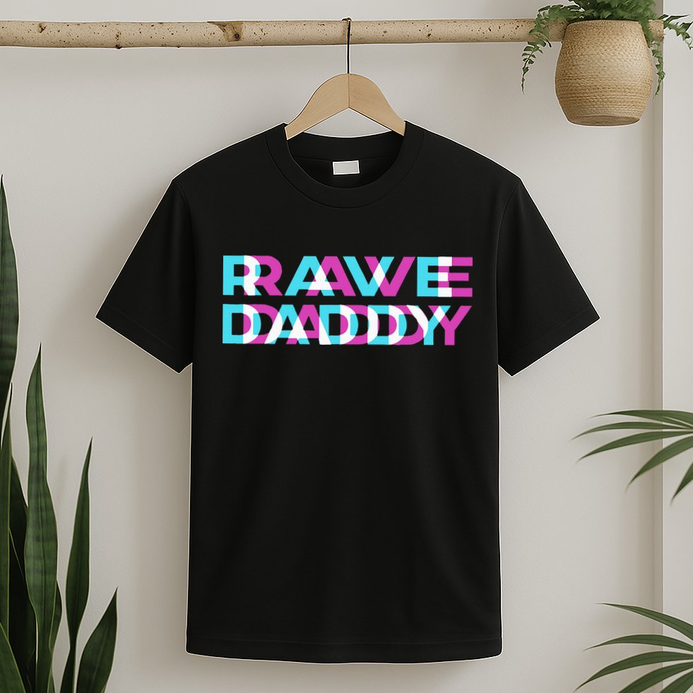 Rave Edm Daddy Music Festival Father Optical Trippy Illusion T-Shirt