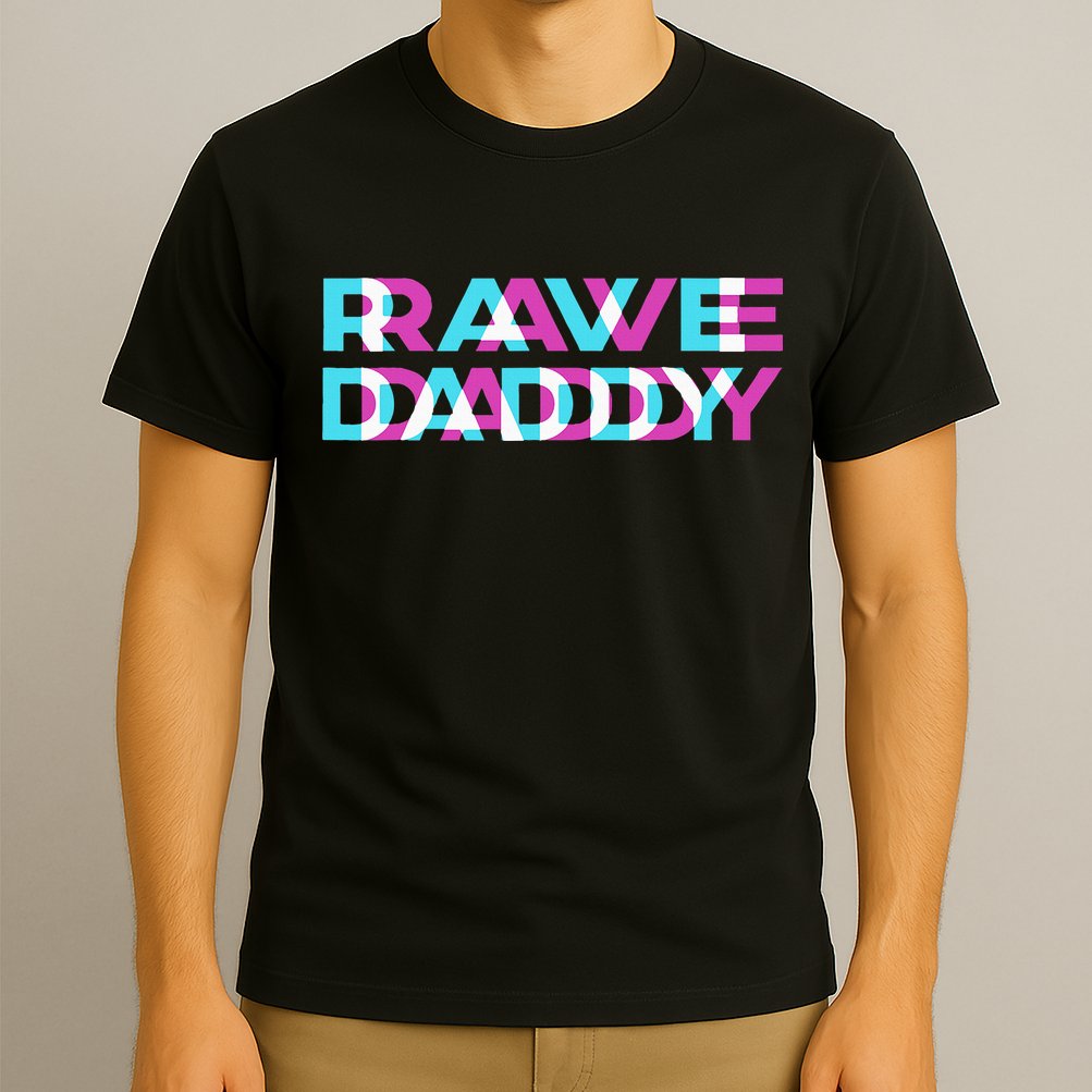 Rave Edm Daddy Music Festival Father Optical Trippy Illusion T-Shirt