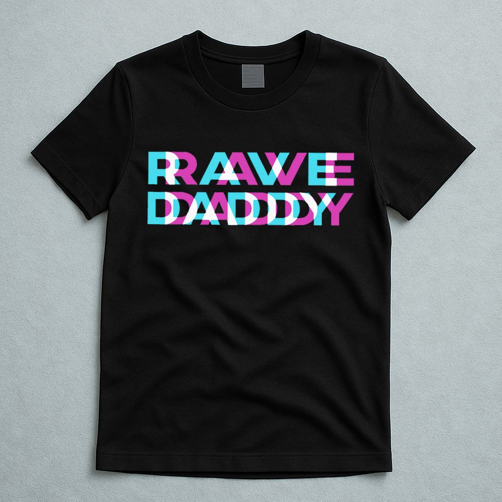 Rave Edm Daddy Music Festival Father Optical Trippy Illusion T-Shirt